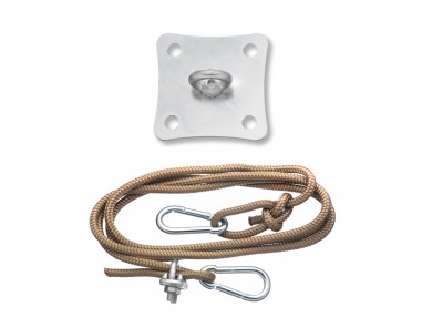 SimplE wall anchor kit for shade sails - nautical rope