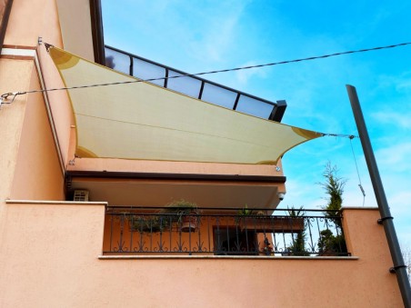 Saill breathable - windproof quality shade sail 320g - sqm