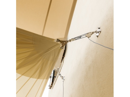 Kit wall mount Muscle x3 with Pulleys and traction booster for shade sails