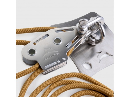 Kit wall mount Muscle x3 with Pulleys and traction booster for shade sails