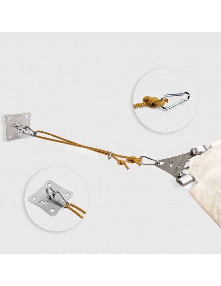 Kit Fittings  / Wall Mounting For Shade Sails With 2m Nautical Rope