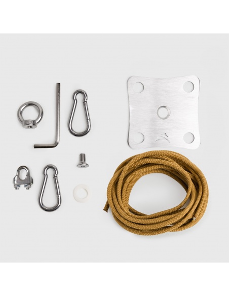 Kit Fittings  / Wall Mounting For Shade Sails With 2m Nautical Rope