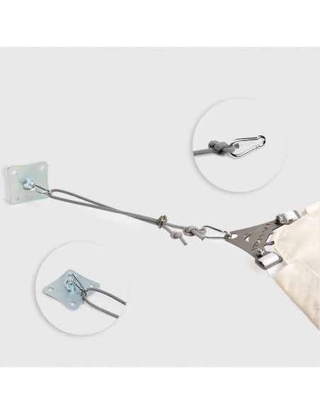 Kit Fittings  / Wall Mounting For Shade Sails With 2m Nautical Rope