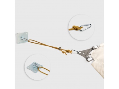 Kit Fittings  / Wall Mounting For Shade Sails With 2m Nautical Rope