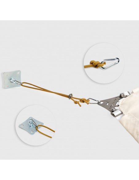 Kit Fittings  / Wall Mounting For Shade Sails With 2m Nautical Rope