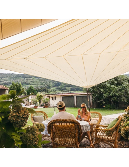 Solaria +Plus Waterproof - The evolution of our best radial cut shade sail