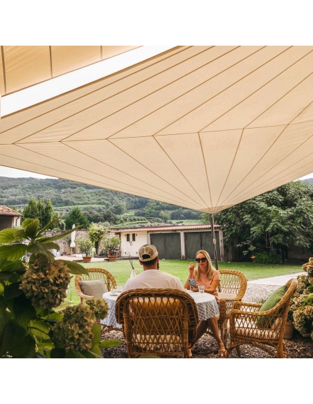 Solaria +Plus Waterproof - The evolution of our best radial cut shade sail