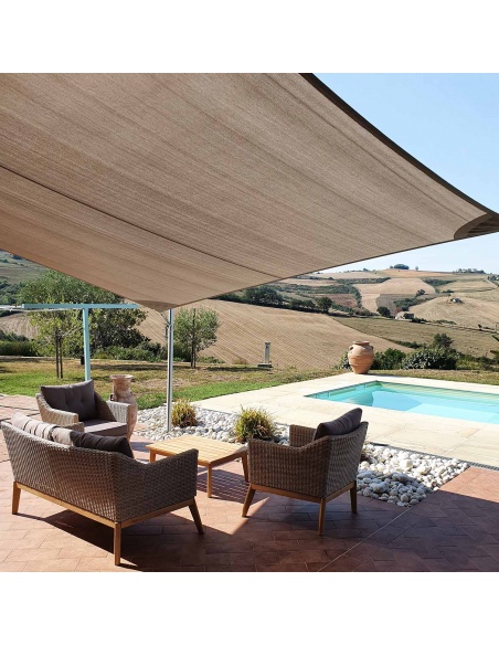 Saill breathable - windproof quality shade sail 320g - sqm