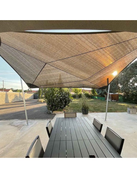 Saill breathable - windproof quality shade sail 320g - sqm