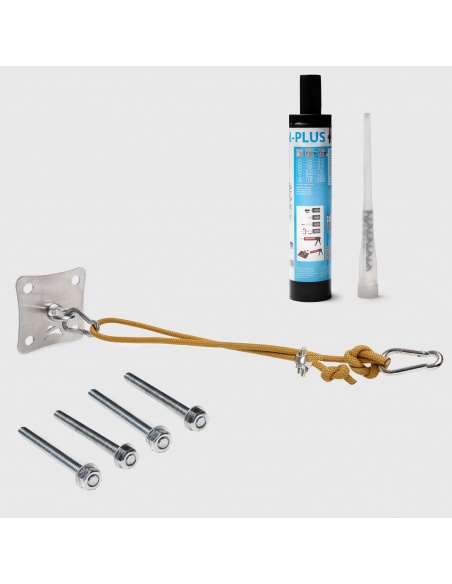 Kit Fittings  / Wall Mounting For Shade Sails With 2m Nautical Rope