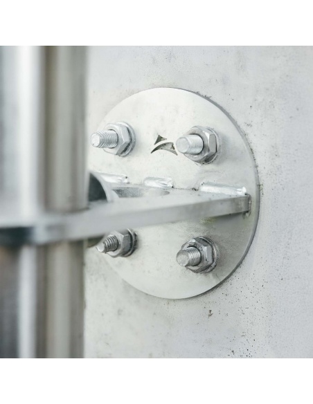 Set of 4 threaded rods made of galvanized steel M12 length 13 cm