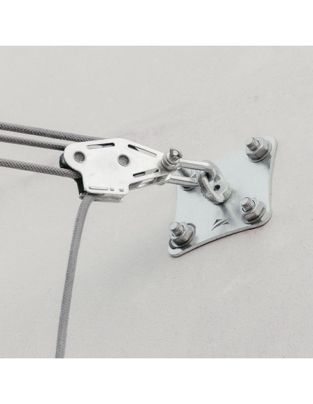 Set of 4 threaded rods made of galvanized steel M10 length 12 cm