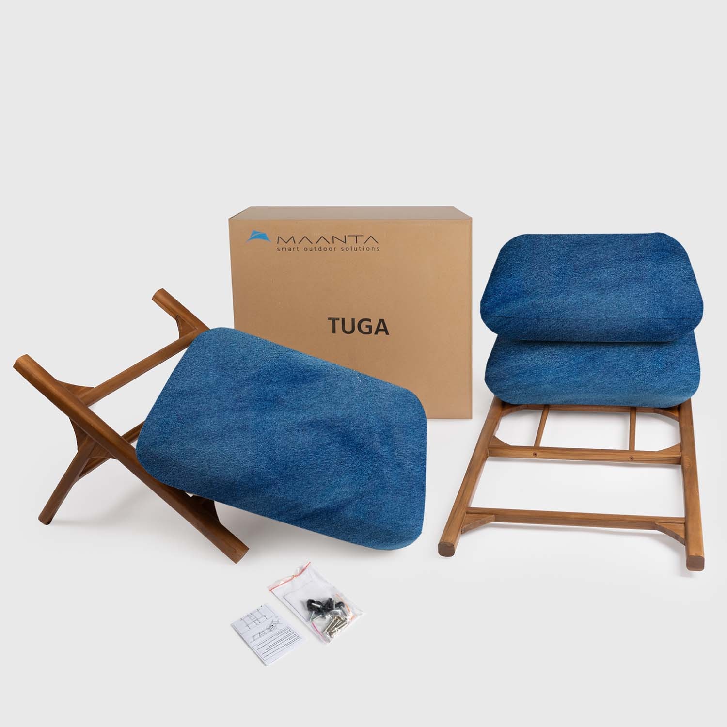 Tuga: Teak sun lounger Unique Nautical Design Tuga: Teak sun lounger Unique Nautical Design