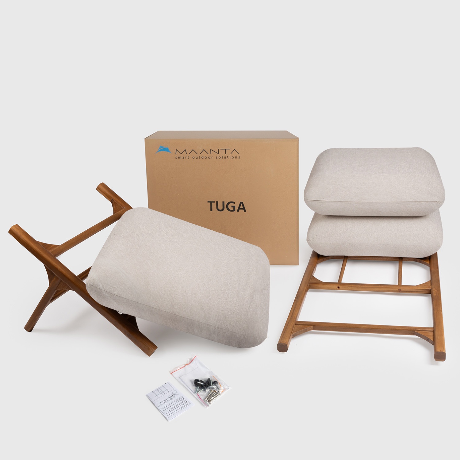 Tuga: Teak sun lounger Unique Nautical Design Tuga: Teak sun lounger Unique Nautical Design