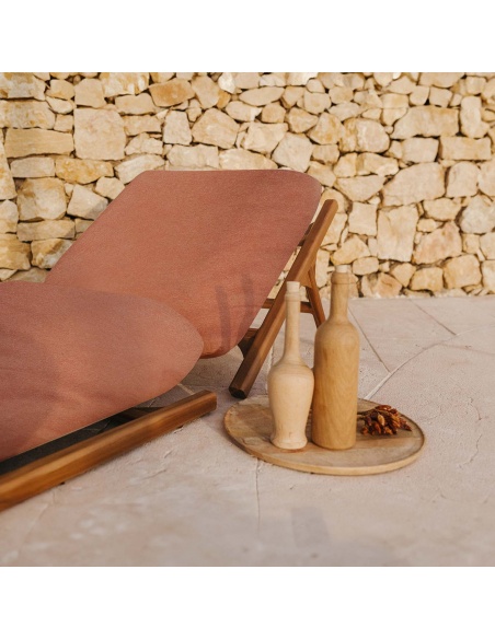 Tuga: Teak sun lounger Unique Nautical Design