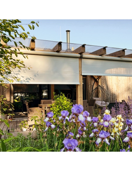 Outdoor Roller Shades With Cable Guides At The Best Price Online