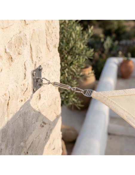 Wall Mounting Kit For Shade Sails with big plate and tensioner EZ Wall Fix