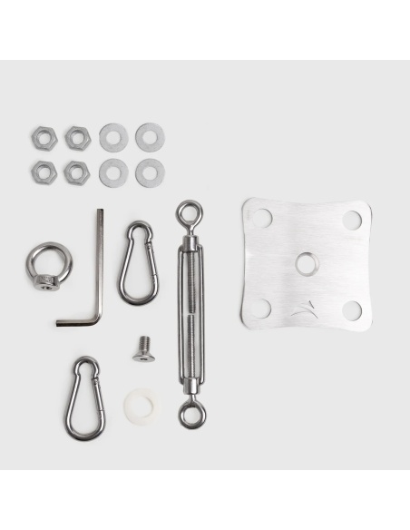 Wall Mounting Kit For Shade Sails with big plate and tensioner EZ Wall Fix