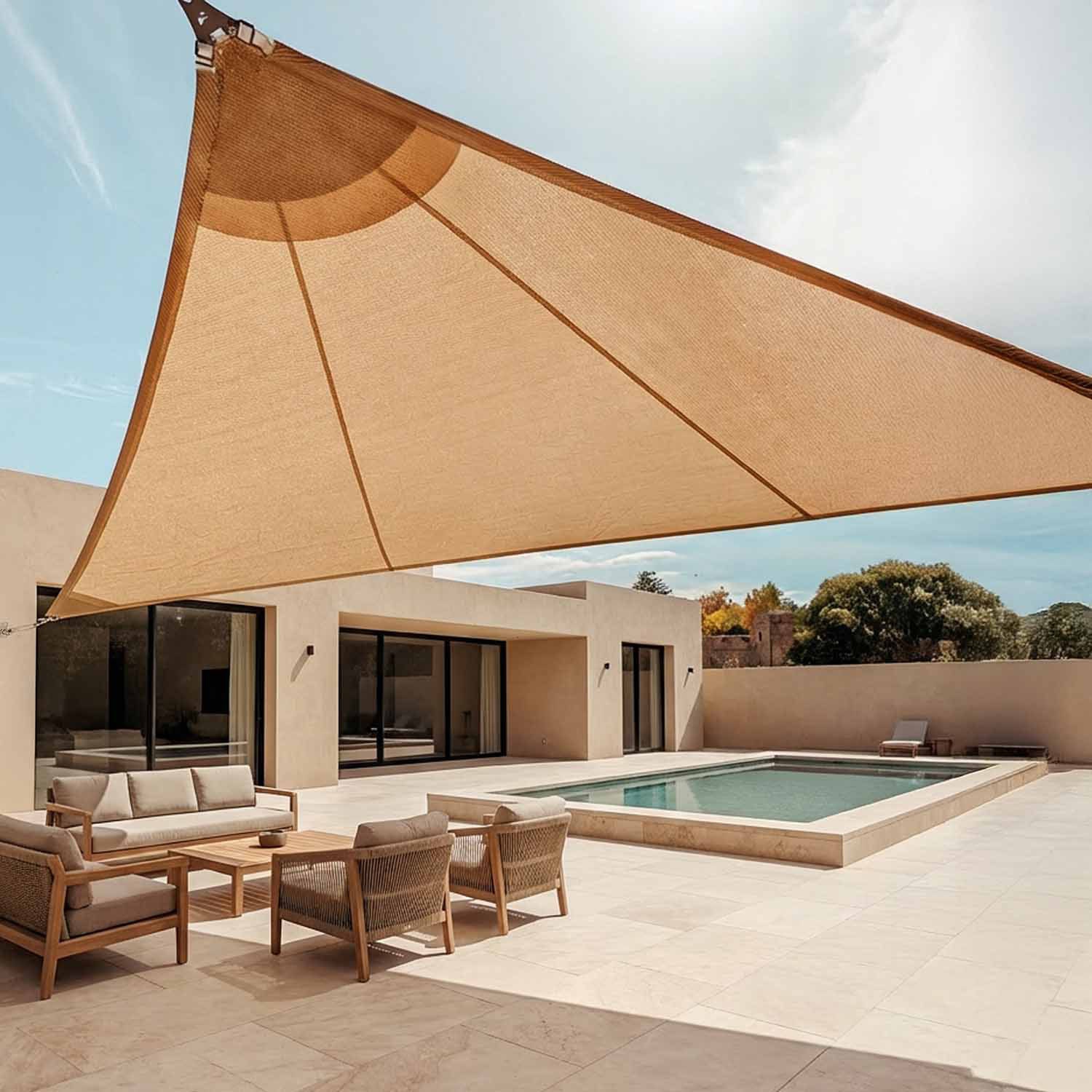 Solaria Breathable - Our best radial cut windproof shade sail