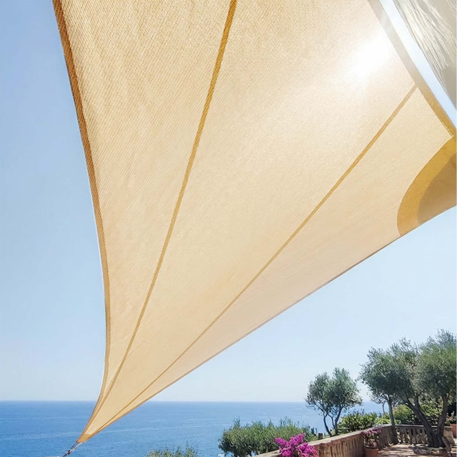 Solaria Breathable - Our best radial cut windproof shade sail 2