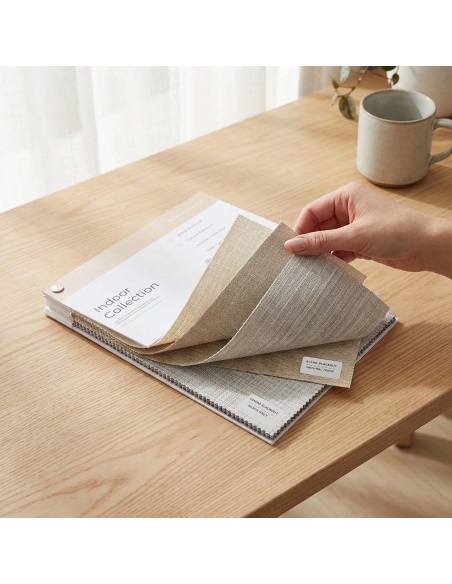 Kyma: Roller Shade with Wavy Design Plate