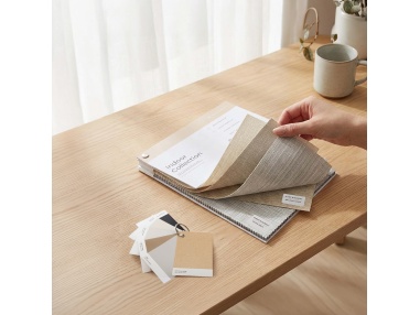 Roller blind fabric samples: Colours & materials