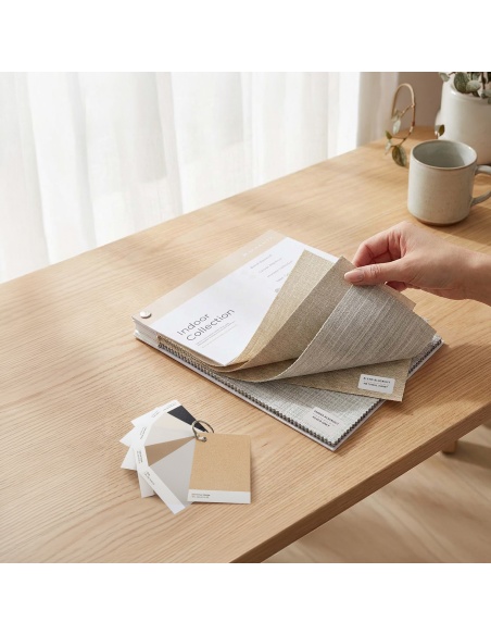 Roller blind fabric samples: Colours & materials