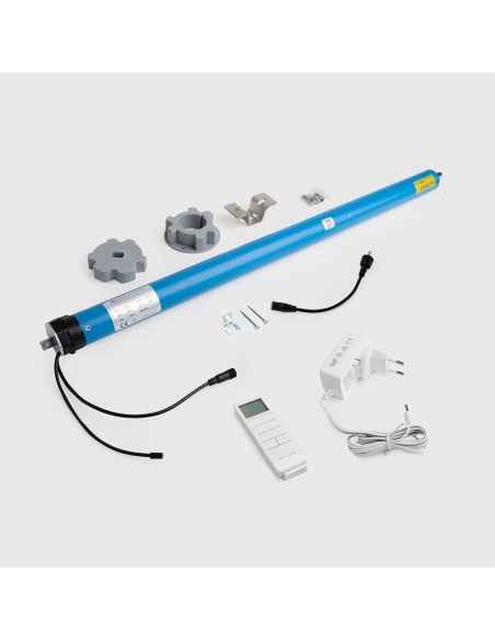 Motor + 12v charger + remote control for outdoor roller shades