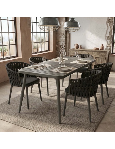 Conviva: Aluminium Outdoor Dining Table