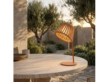 Mini Ropelle: Rechargeable Table Lamp in Olefin Rope