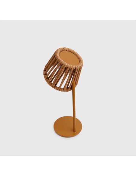 Mini Ropelle: Rechargeable Table Lamp in Olefin Rope