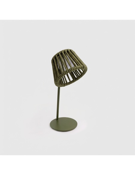 Mini Ropelle: Rechargeable Table Lamp in Olefin Rope