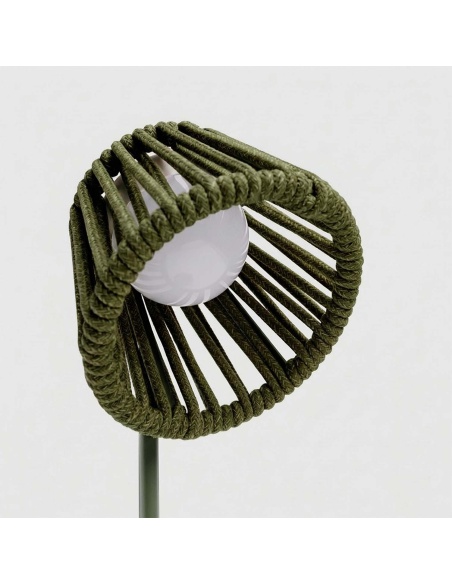 Mini Ropelle: Rechargeable Table Lamp in Olefin Rope