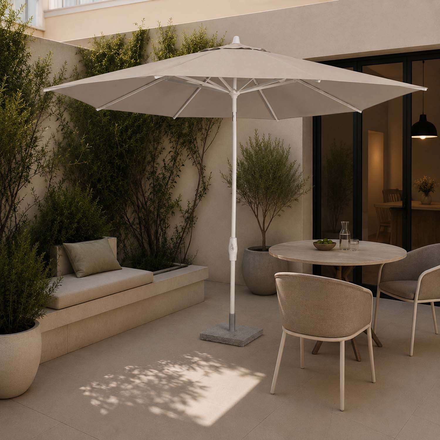Lybra: Tilting Centre Pole Garden Parasol with EquiTilt® Technology 2