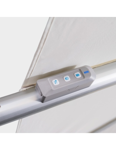 Auriga: Tilting Cantilever Parasol with Integrated Solar LEDs