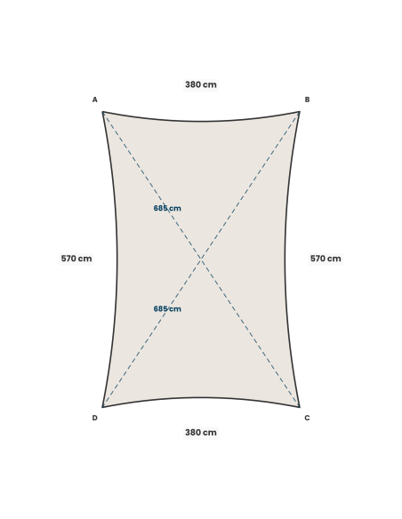 Solaria breathable - our best radial cut shade sail