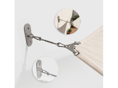 Sartya: Wall Plate Kit for Shade Sails on External Insulation