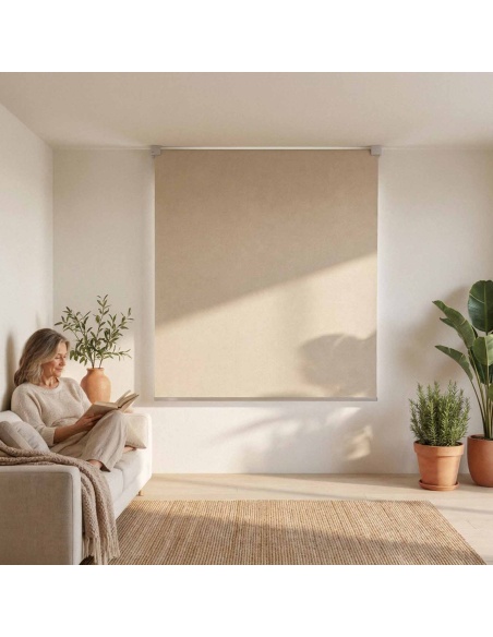 Indoor Blackout Roller Shade, Recta Blend Blackout