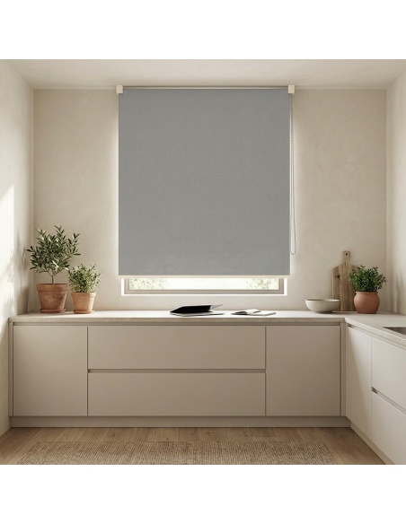 Indoor Blackout Roller Shade, Recta Canvas Blackout