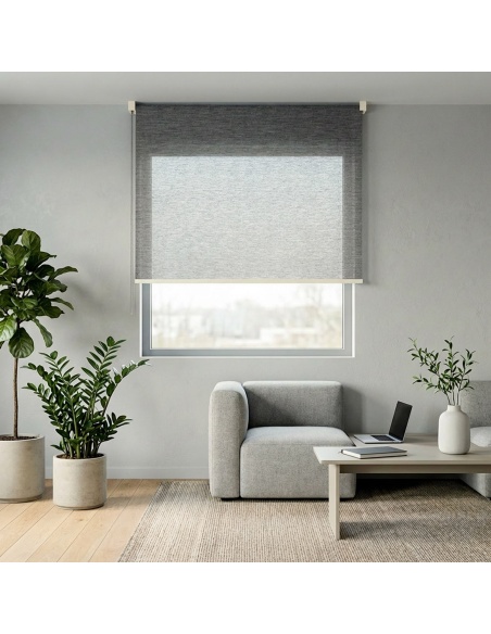 Indoor Striped Light-Filtering Shade, Recta Fine Line