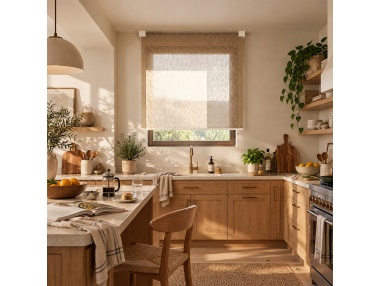 Indoor Roller Shade with Diamond Pattern, Recta Diamond