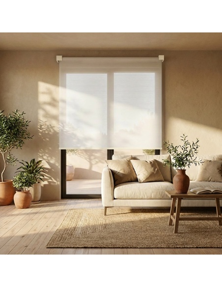 Indoor Sheer Roller Shade, Recta Satin