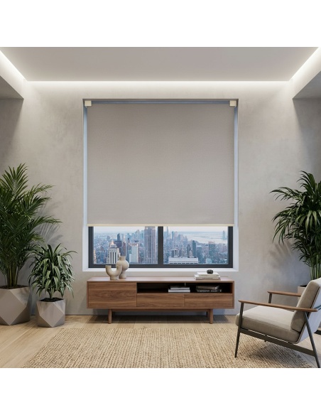 Made-to-Measure Motorised Blackout Roller Shade, Kyma