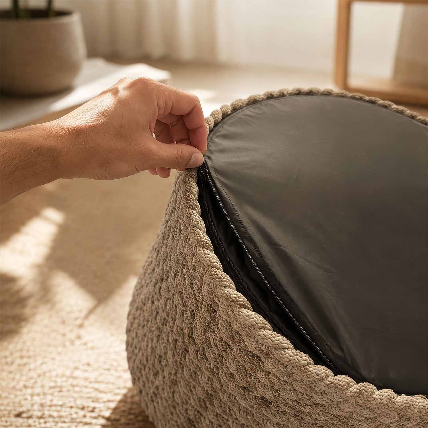 Removable cover, hand washable