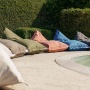 Randa XL - Outdoor bean bag chair with a radial design